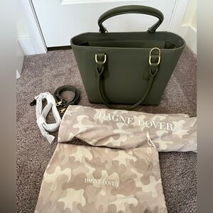 Dagne Dover Olive Green Tote Bag